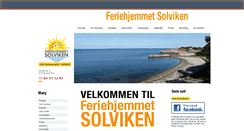 Desktop Screenshot of feriehjemmet-solviken.no